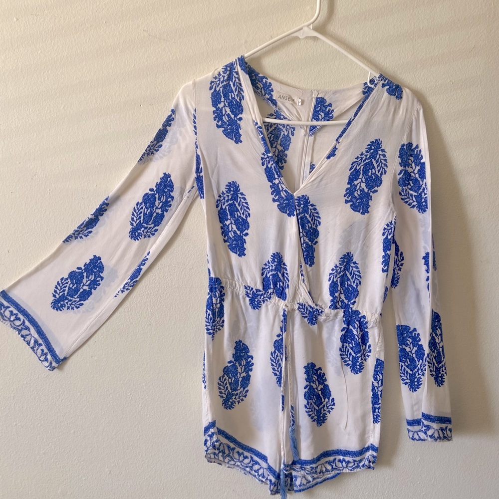 WOMENS FLORAL FLARE ROMPER